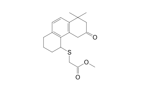 2-[(6-keto-8,8-dimethyl-1,2,3,4,5,7-hexahydrophenanthren-4-yl)thio]acetic acid methyl ester