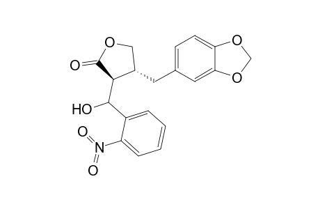 (3S,4R)-4-(Benzo[d][1,3]dioxol-5-ylmethyl)-3-(hydroxy(2-nitrophenyl)methyl)-dihydrofuran-2(3H)-one