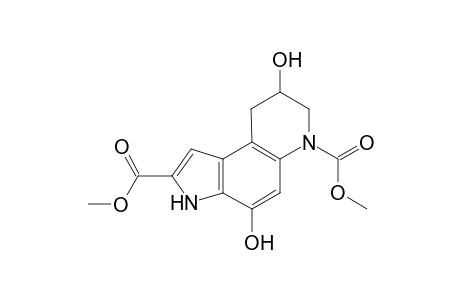 Methyl (R/S)-(+/-)-3,7,8,9-Tetrahydro-4,8-dihydroxy-6-(methoxycarbonyl)-6H-pyrrolo[3,2-f]quinoline-2-carboxylate