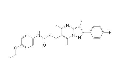 pyrazolo[1,5-a]pyrimidine-6-propanamide, N-(4-ethoxyphenyl)-2-(4-fluorophenyl)-3,5,7-trimethyl-