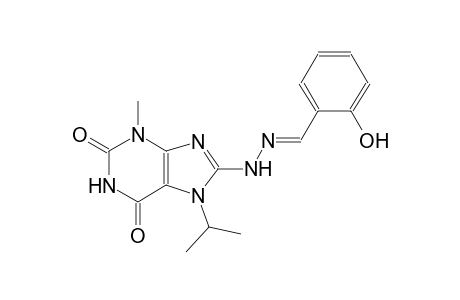 2-hydroxybenzaldehyde (7-isopropyl-3-methyl-2,6-dioxo-2,3,6,7-tetrahydro-1H-purin-8-yl)hydrazone