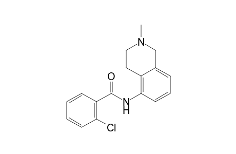 o-chloro-N-(2-methyl-1,2,3,4-tetrahydro-5-isoquinolyl)benzamide