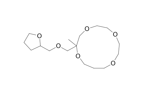 2-Methyl-2-(2-oxolanylmethoxymethyl)-1,4,7,10-tetraoxacyclotridecane