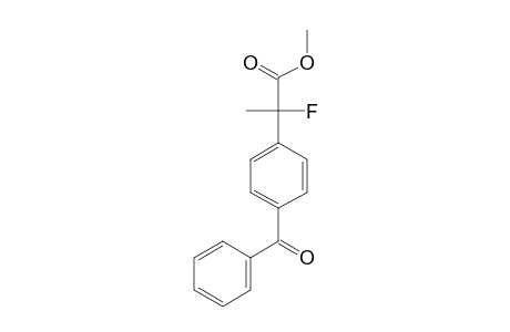 (+/-)-METHYL-2-FLUORO-2-[3-(PHENYLCARBONYL)-PHENYL)-PROPIONATE