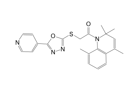 quinoline, 1,2-dihydro-2,2,4,8-tetramethyl-1-[[[5-(4-pyridinyl)-1,3,4-oxadiazol-2-yl]thio]acetyl]-