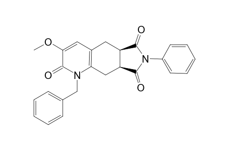 (5aR*,8aS*)-1-Benzyl-3-methoxy-7-phenyl-5,5a,8a,9-tetrahydro-1H-pyrrolo[3,4-g]qiuinoline-2,6,8(7H)-trione