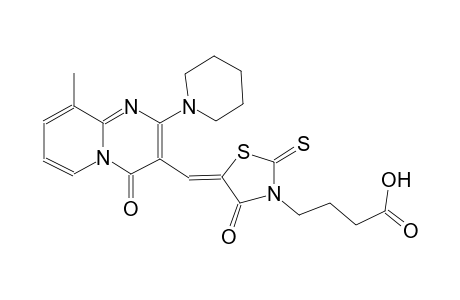 3-thiazolidinebutanoic acid, 5-[[9-methyl-4-oxo-2-(1-piperidinyl)-4H-pyrido[1,2-a]pyrimidin-3-yl]methylene]-4-oxo-2-thioxo-, (5Z)-