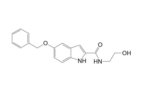 5-(benzyloxy)-N-(2-hydroxyethyl)indole-2-carboxamide