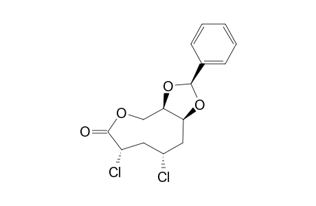 (3S,5S,7S,8R)-7,8-[(S)-Benzylidenedioxy]-3,5-dichloro-7,8-dihydroxyoxonan-2-one