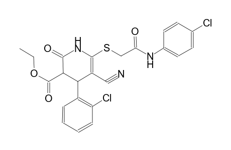 3-pyridinecarboxylic acid, 4-(2-chlorophenyl)-6-[[2-[(4-chlorophenyl)amino]-2-oxoethyl]thio]-5-cyano-1,2,3,4-tetrahydro-2-oxo-, ethyl ester