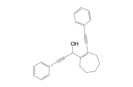 1-(1-Hydroxy-3-phenyl-2-propyn-1-yl)-2-(2-phenylethynyl)cycloheptene