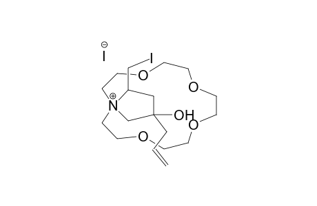 2-IODOMETHYL-4-ALLYL-4-HYDROXYPYRROLIDINO-N-SPIROMONOAZA-15-CROWN-5