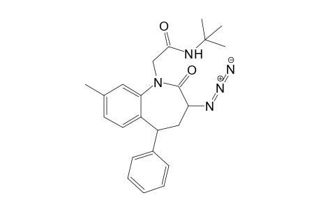 N-tert-Butyl-2-(3-azido-2-oxo-5-phenyl-8-methyl-2,3,4,5-tetrahydro-1H-benzazepin-1-yl)ethanoic acid amide