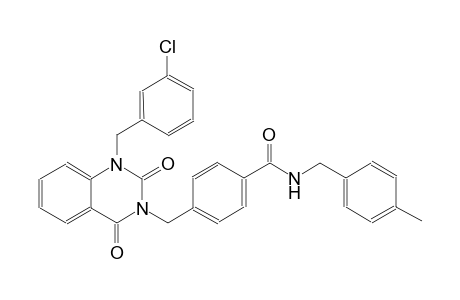 4-[(1-(3-chlorobenzyl)-2,4-dioxo-1,4-dihydro-3(2H)-quinazolinyl)methyl]-N-(4-methylbenzyl)benzamide