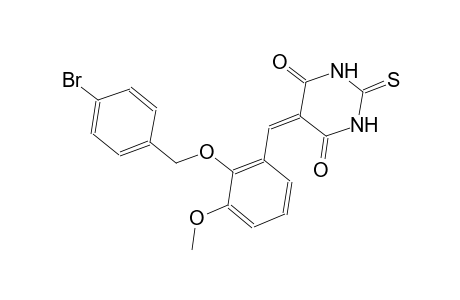 5-{2-[(4-bromobenzyl)oxy]-3-methoxybenzylidene}-2-thioxodihydro-4,6(1H,5H)-pyrimidinedione