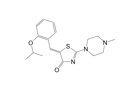 (5Z)-5-(2-isopropoxybenzylidene)-2-(4-methyl-1-piperazinyl)-1,3-thiazol-4(5H)-one