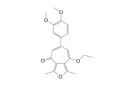 6-(3,4-Dimethoxy-phenyl)-8-ethoxy-1,3-dimethyl-cyclohepta[c]furan-4-one