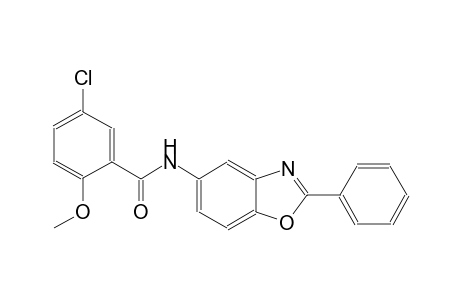benzamide, 5-chloro-2-methoxy-N-(2-phenyl-5-benzoxazolyl)-