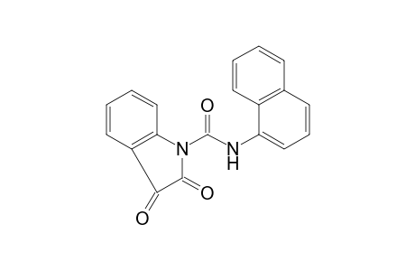 Indole-1-carboxamide, 2,3-dihydro-2,3-dioxo-N-(1-naphthyl)-