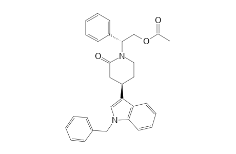 N-(R)-(2'-Acetoxy-1'-phenylethyl)-4-(R)-(1''-benzyl-3''-indolyl)piperidin-2-one