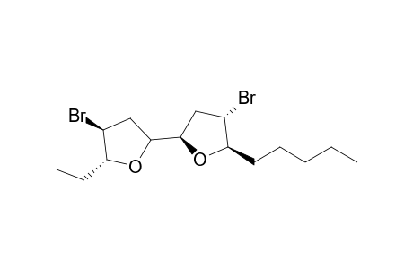5(R)-Pentyl-4(S)-bromo-2(R)-(3'(S)-bromo-2'(R)-ethyl-tetrahydro-5(S)-furyl)tetrahydrofuran