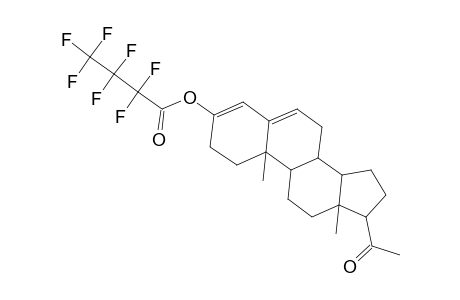 Pregna-3,5-dien-20-one, 3-hydroxy-, heptafluorobutyrate