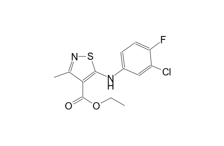 ethyl 5-(3-chloro-4-fluoroanilino)-3-methyl-4-isothiazolecarboxylate
