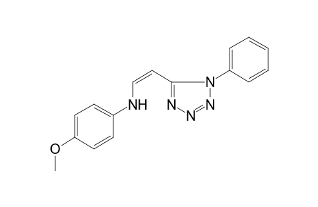 4-Methoxy-N-[(Z)-2-(1-phenyl-1H-tetraazol-5-yl)ethenyl]aniline
