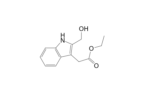 1H-Indole-3-acetic acid, 2-(hydroxymethyl)-, ethyl ester