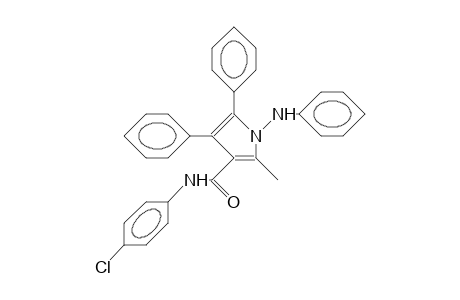 1-Anilino-N-(4-chloro-phenyl)-2-methyl-4,5-diphenyl-3-pyrrolecarboxamide