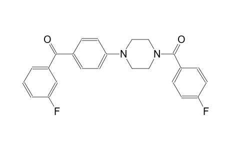 (3-fluorophenyl)-[4-[4-(4-fluorophenyl)carbonylpiperazin-1-yl]phenyl]methanone