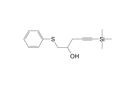 1-Phenylsulfanyl-5-trimethylsilylpent-4-yn-2-ol