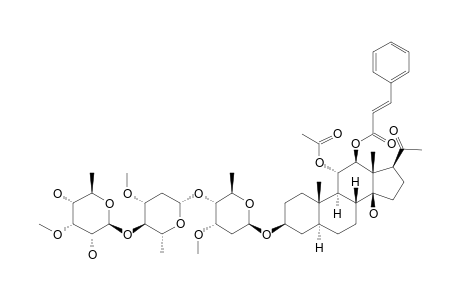 CONDURANGOGENIN-A-3-O-BETA-D-6-DEOXY-3-O-METHYL-ALLOPYRANOSYL-(1->4)-BETA-D-OLEANDROPYRANOSYL-(1->4)-BETA-D-CYMAROPYRANOSIDE