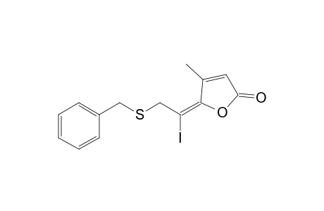 3-Methyl-2-[2-(benzylthio)-1-iodoethylidene]-2,5-dihydrofuran-5-one