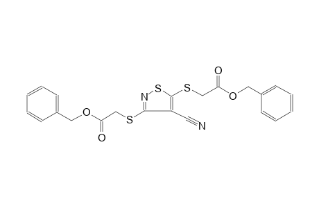 benzyl [(3-{[2-(benzyloxy)-2-oxoethyl]sulfanyl}-4-cyano-5-isothiazolyl)sulfanyl]acetate