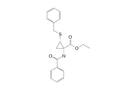 ETHYL-1-BENZOYLAMINO-2-BENZYLSULFANYLCYCLOPROPANE-CARBOXYLATE