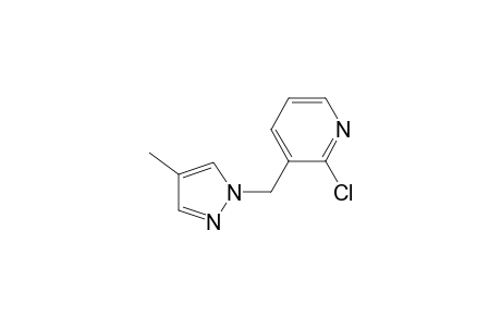2-Chloro-3-((4-methyl-1H-pyrazol-1-yl)methyl)pyridine