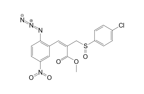 (Z)-Methyl 3-(2-azido-5-nitrophenyl)-2-[(4-chlorophenyl)sulfinylmethyl]-propenoate