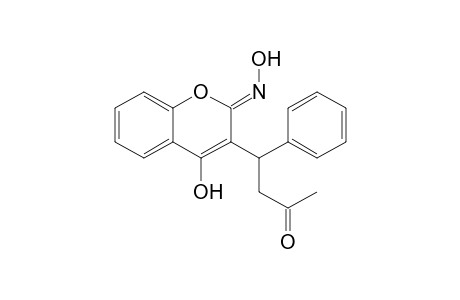 4-Hydroxy-3-[3'-oxo-1'-phenylbutyl]-2H-[1]benzopyran-2-one - Oxime