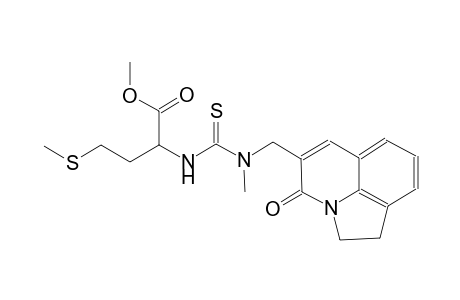 butanoic acid, 2-[[[[(1,2-dihydro-4-oxo-4H-pyrrolo[3,2,1-ij]quinolin-5-yl)methyl]methylamino]carbonothioyl]amino]-4-(methylthio)-, methyl ester, (2S)-