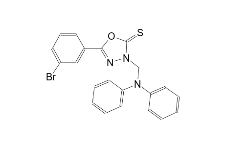 1,3,4-oxadiazole-2(3H)-thione, 5-(3-bromophenyl)-3-[(diphenylamino)methyl]-