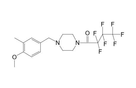 2,2,3,3,4,4,4-Heptafluoro-1-(4-(4-methoxy-3-methylbenzyl)piperazin-1-yl)butan-1-one