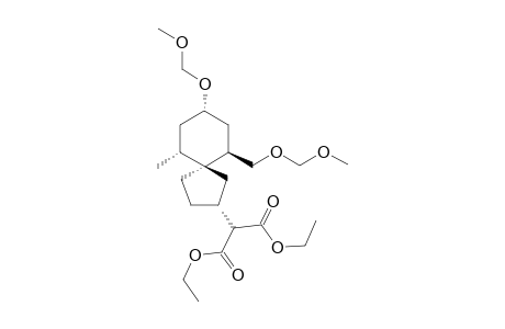 Diethyl (2RS,5SR,6RS,8SR,10RS)-8-Methoxymethoxy-6-methoxymethoxymethyl-10-methylspiro[4.5]decan-2-ylmalonate