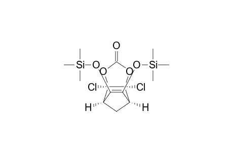 4,7-Methano-1,3-benzodioxol-2-one, 3a,7a-dichloro-3a,4,7,7a-tetrahydro-5,6-bis[(trimethylsilyl)oxy]-, (3a.alpha.,4.alpha.,7.alpha.,7a.alpha.)-