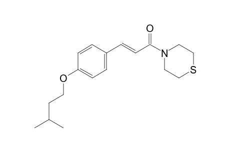 (E)-3-(4-lsopentyloxyphenyl)-1-thiomorpholino-prop-2-en-1-on