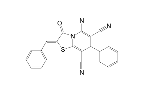 5-amino-2-(benzylidene)-3-keto-7-phenyl-7H-thiazolo[2,3-f]pyridine-6,8-dicarbonitrile