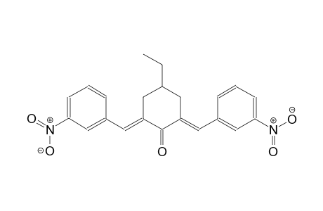 cyclohexanone, 4-ethyl-2,6-bis[(3-nitrophenyl)methylene]-, (2E,6E)-