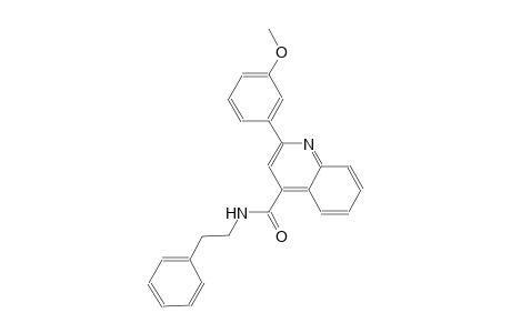 2-(3-methoxyphenyl)-N-(2-phenylethyl)-4-quinolinecarboxamide