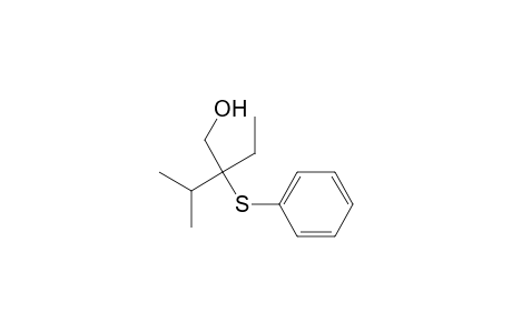 1-Butanol, 2-ethyl-3-methyl-2-(phenylthio)-