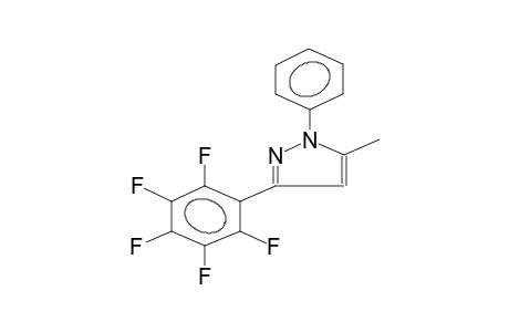 1-PHENYL-3-PENTAFLUOROPHENYL-5-METHYLPYRAZOLE